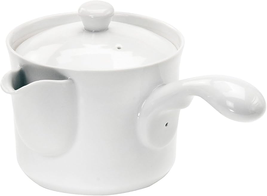 Amazon｜うま茶 MH 急須 (筒型茶こし付き) 大 ホワイト 050769｜急須